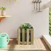 Image de vidaXL Jardinière avec clôture - Pin imprégné