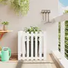 Image de vidaXL Jardinière avec clôture - Bois de pin
