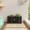Image de vidaXL Jardinière 60x30x30 cm - Noir