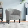 Image de VidaXL Chaise cabriolet - Gris Clair Velours