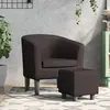 Image de vidaXL Fauteuil cabriolet - Marron