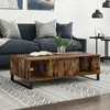 Image de vidaXL Table basse - Chêne fumé