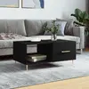 Image de vidaXL Table basse noir 90x50x40 cm