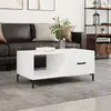 Image de vidaXL Table basse Blanc brillant