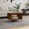 Image de vidaXL Table basse - Chêne fumé 60x50x40 cm