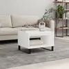 Image de vidaXL Table basse blanc 60x50x40 cm