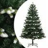 Image de vidaXL Sapin de Noël charnières 120 cm Neige