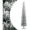 Image de vidaXL Sapin Mince avec Flocon Neige 300 cm