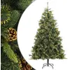 Image de VidaXL Sapin de Noël articulé 240 cm avec Pommes de pin