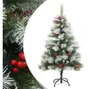 Image de vidaXL Sapin de Noël pommes de pin & baies 150 cm