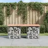 Image de vidaXL Banc en Gabion - Bois de Douglas 103 cm