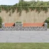 Image de Banc jardin Gabion Douglas