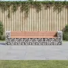 Image de vidaXL Banc gabion - Bois de douglas