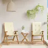 Image de vidaXL Chaises de jardin - Ensemble de 2 - Inclinables en teck