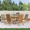 Image de vidaXL Chaises inclinables de jardin lot de 6