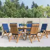 Image de vidaXL Chaises de jardin inclinables - Bois de teck