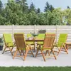 Image de vidaXL Chaises de jardin inclinables et coussins lot de 6