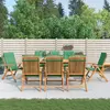 Image de vidaXL Chaises de jardin inclinables et coussins lot de 8