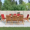 Image de vidaXL Chaises de jardin inclinables - Lot de 8
