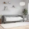 Image de vidaXL Lit de jour avec matelas gris clair 80x200 cm tissu
