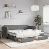 Image de vidaXL Lit de jour avec gigogne et tiroirs sans matelas 80x200 cm