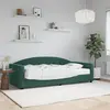 Image de vidaXL Lit de jour avec matelas vert foncé 90x200 cm velours