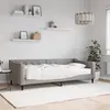 Image de vidaXL Lit de jour avec matelas taupe 90x200 cm tissu