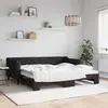 Image de vidaXL Lit de jour avec lit gigogne noir 90x190 cm tissu