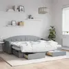 Image de vidaXL Lit de jour avec gigogne et tiroirs sans matelas 80x200 cm