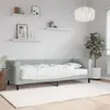 Image de vidaXL Lit de jour avec matelas gris clair 80x200 cm velours