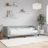 Image de vidaXL Lit de jour avec matelas gris clair 90x190 cm velours