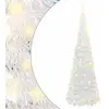 Image de vidaXL Sapin de Noël escamotable - 210 cm - Blanc