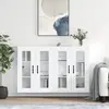 Image de vidaXL Armoires murales 2 pcs - Blanc