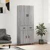Image de vidaXL Buffet haut - Sonoma gris