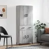 Image de vidaXL Buffet haut Sonoma - Gris