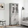 Image de vidaXL Buffet haut - Gris béton