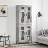 Image de vidaXL Buffet haut - Gris béton