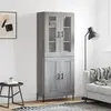 Image de vidaXL Buffet haut - Sonoma gris