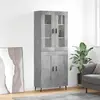 Image de vidaXL Buffet Haut Gris Béton