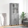 Image de VIDAXL Buffet haut - Gris béton
