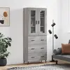 Image de vidaXL Buffet haut - Sonoma gris