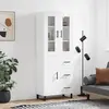 Image de vidaXL Buffet Haut - Blanc