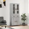 Image de VidaXL Buffet haut - Sonoma Gris