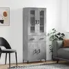 Image de vidaXL Buffet haut Gris béton