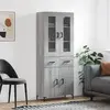 Image de vidaXL Buffet haut Sonoma gris 69,5x34x180 cm