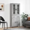 Image de vidaXL Buffet haut - Sonoma Gris