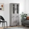 Image de VIDAXL Buffet haut - Sonoma gris
