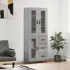 Image de VIDAXL Buffet Haut Sonoma Gris