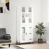 Image de vidaXL Buffet haut Blanc