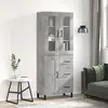 Image de vidaXL Buffet Haut Gris Béton